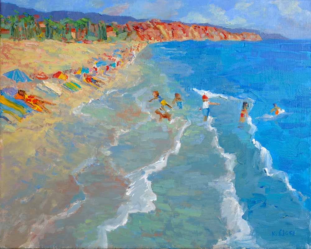 Santa Barbara Beach paintings