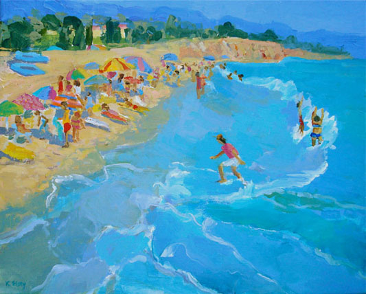 Kathleen Elsey beach paintings 