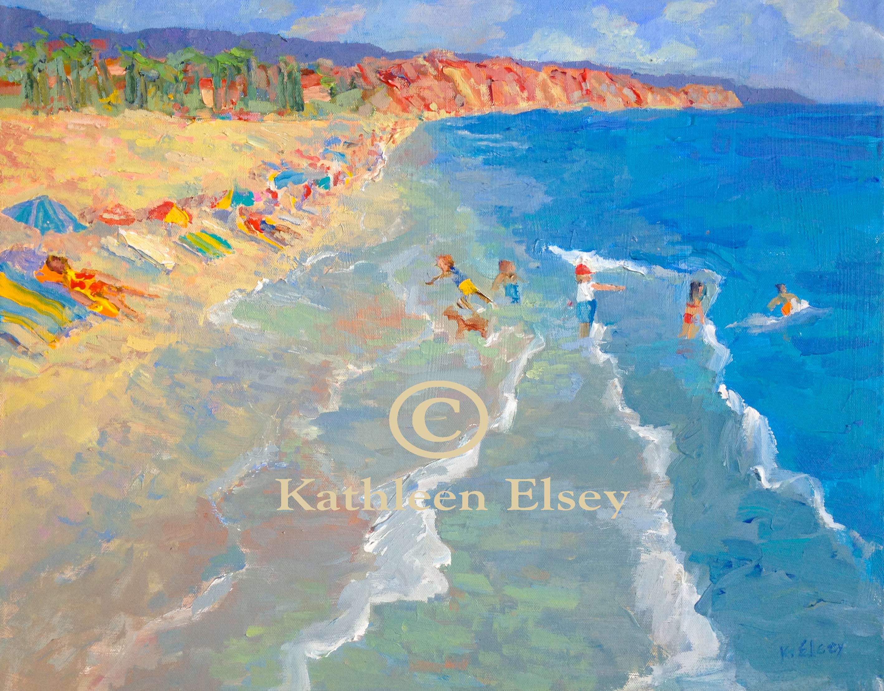 Kathleen Elsey Paintings Santa Barbara Beach paintings