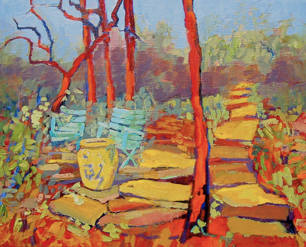 Kathleen Elsey Painting Workshop Santa Barbara Artist Writers Garden