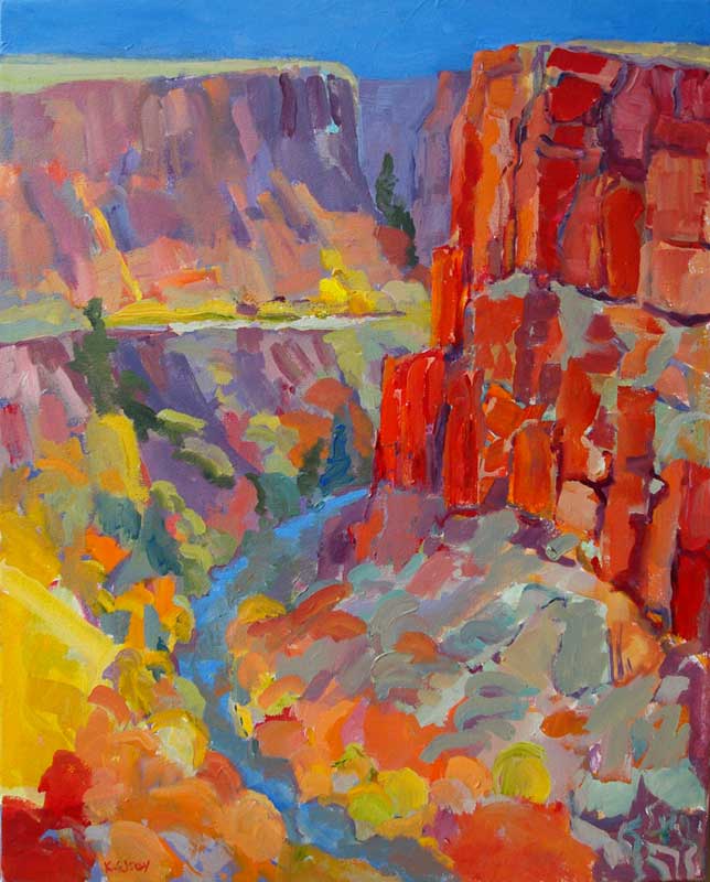 Kathleen Elsey Paintings, workshops,  Southwest paintings, , Rio Pueblo