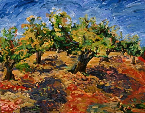 Famous fauve painting Kathleen Elsey painting workshops Autumn Orchard