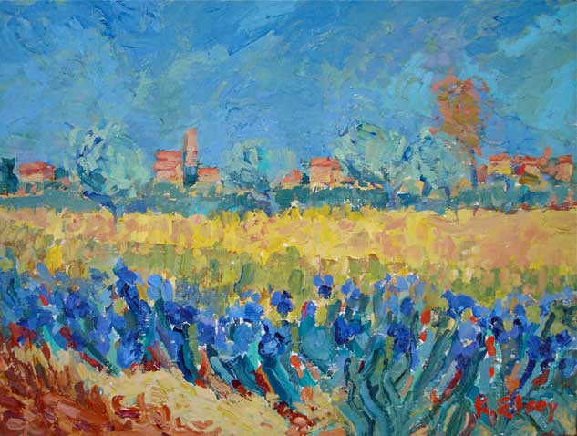Iris After Van Gogh