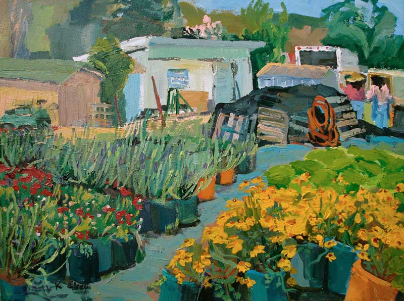 Kathleen Elsey Painting Workshops Plein Air Paintings Best Acrylic Carmel Festival