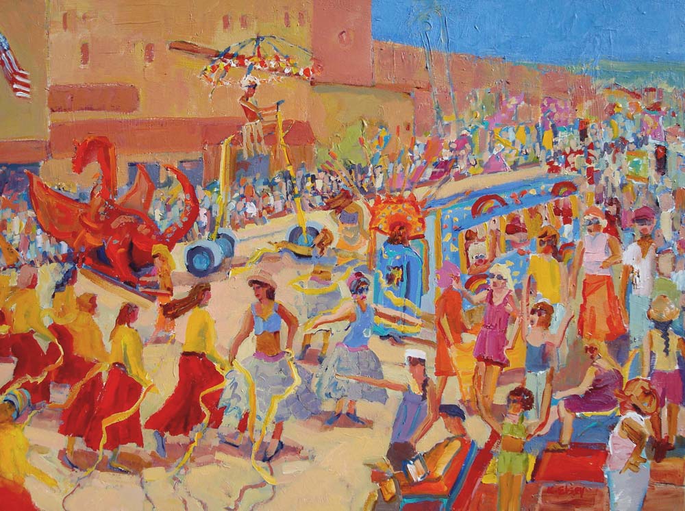 Kathleen Elsey Paintings Santa Barbara Artist Parades