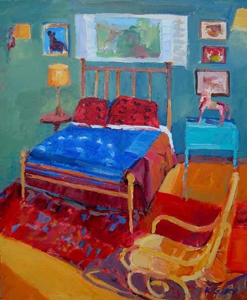 Kathleen Elsey painting Aron's Room