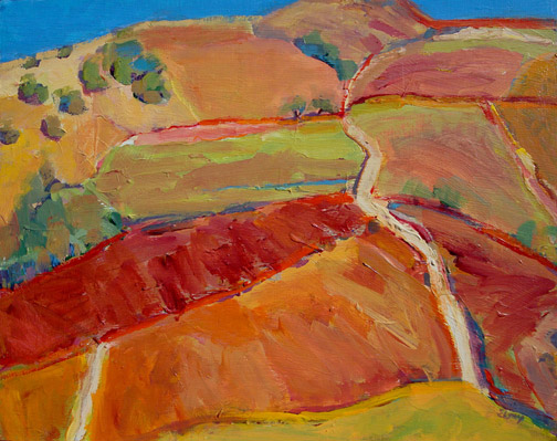 Kathleen Elsey Santa Barbara Artist The Yellow Vineyard
