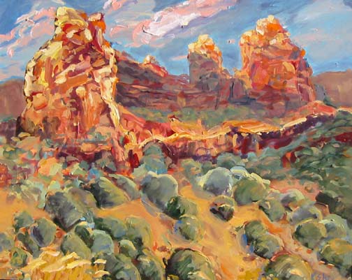 Kathleen Elsey Painting Workshops Paintings Workshops California Fauve Sedona Sunrise