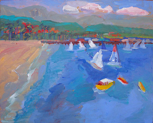 Kathleen Elsey painting workshop Santa Barbara Artist Harbor