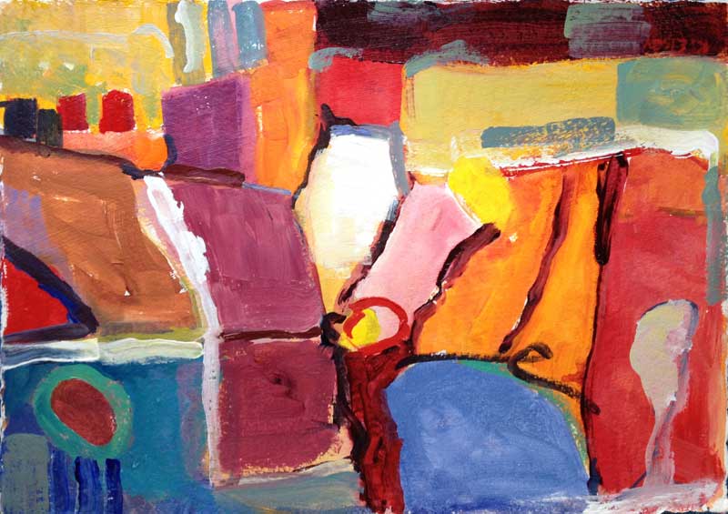 Kathleen Elsey Painting Workshop Abstract Exercise