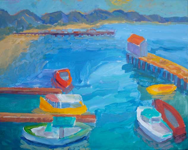 Santa Barbara Painting workshop harbor beach paintings 