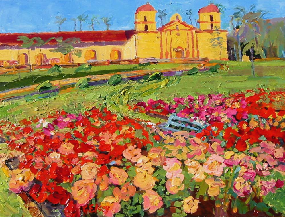 Kathleen Elsey Painting Santa Barbara plein air