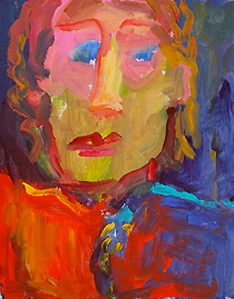 Kathleen Elsey self portrait painting