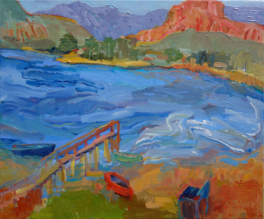  Kathleen Elsey Paintings Windy Day on the Bay Los Ossos