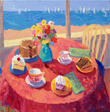 Kathleen Elsey Painting Beach Cake Santa Barbara