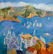 Kathleen Elsey Plein Air Painting Libby's View Sausalito