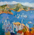 Kathleen Elsey Plein Air Painting Libby's View Sausalito