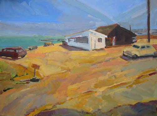 Kathleen Elsey California paintings, China Camp, Looking East