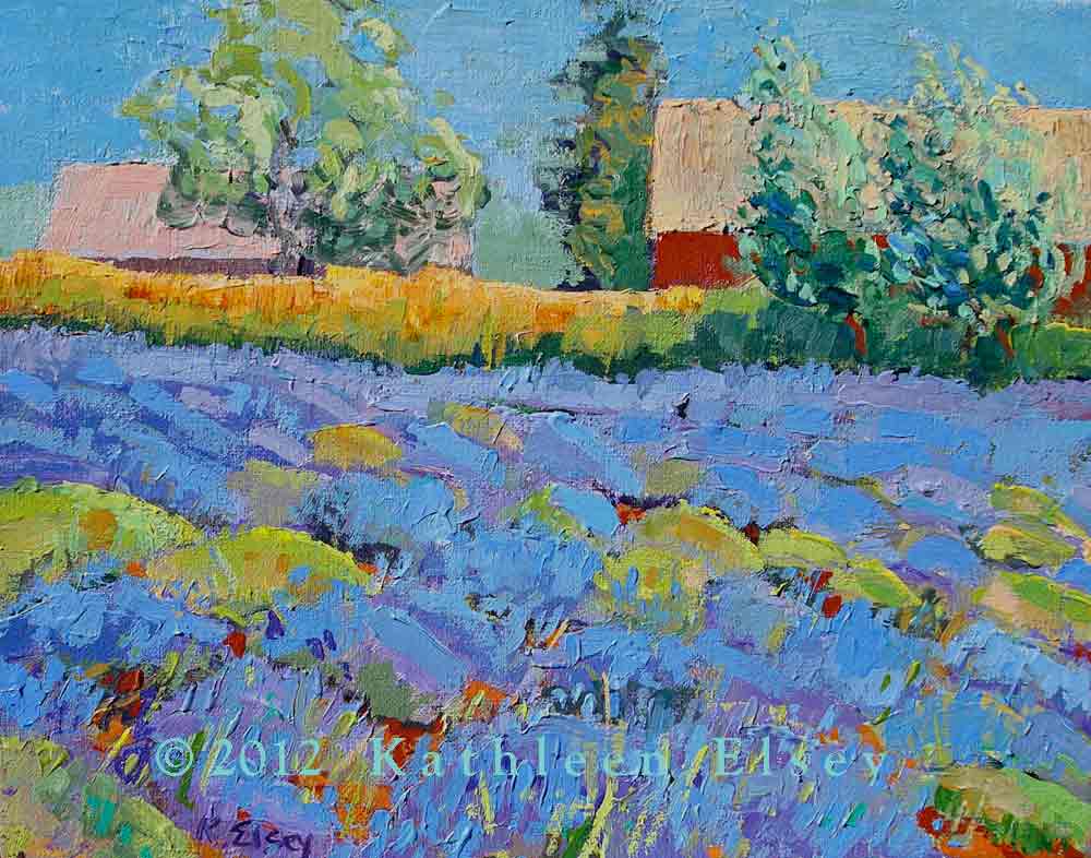 Matanzas Creek Winery Sonoma Painting Workshop Kathleen ElseyLavender Barn, Study