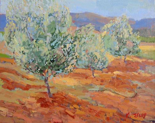Little Olive Grove, Morning Shadows