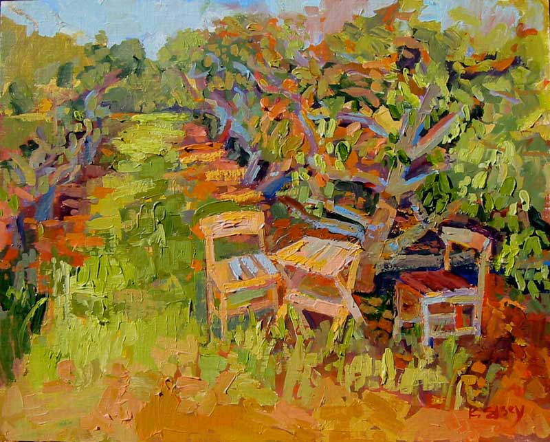 Table in the Avocado Grove