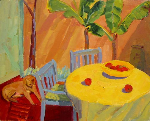Kathleen Elsey Santa Barbara artist The Courtyard